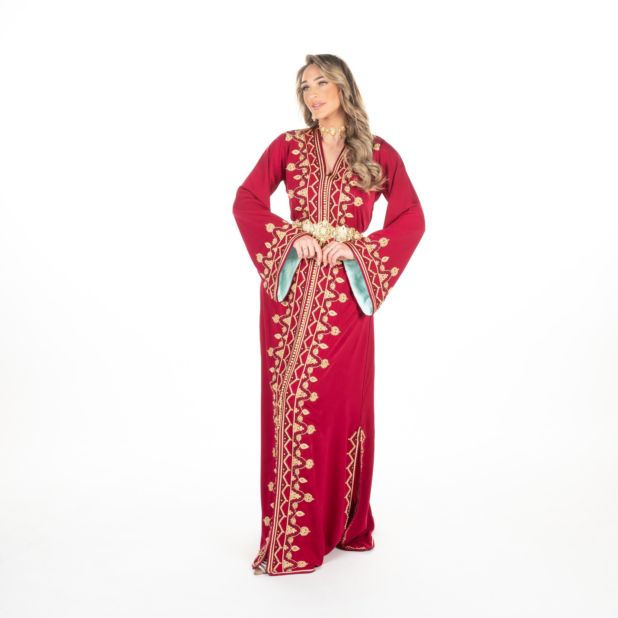 Caftan Sarina Pomegrante