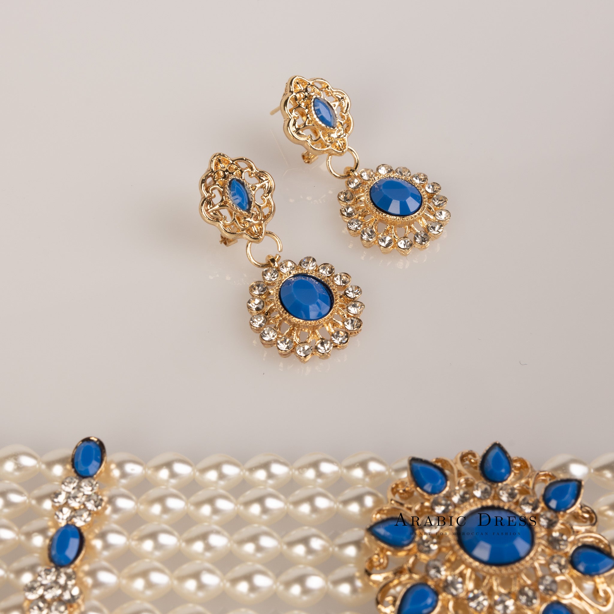 Pearl Sisi Pearl blue necklace set