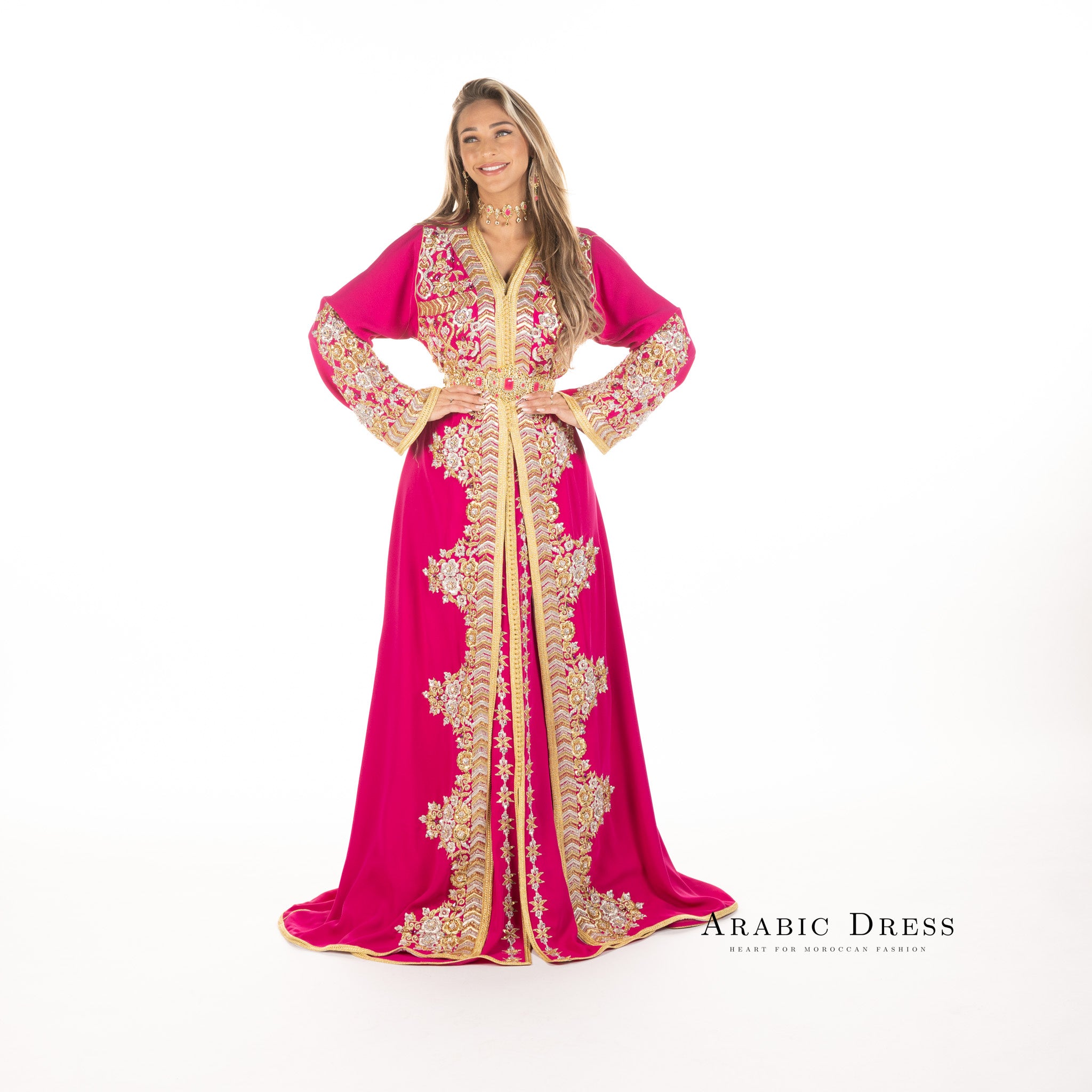 Caftan Nisa Fuchsia