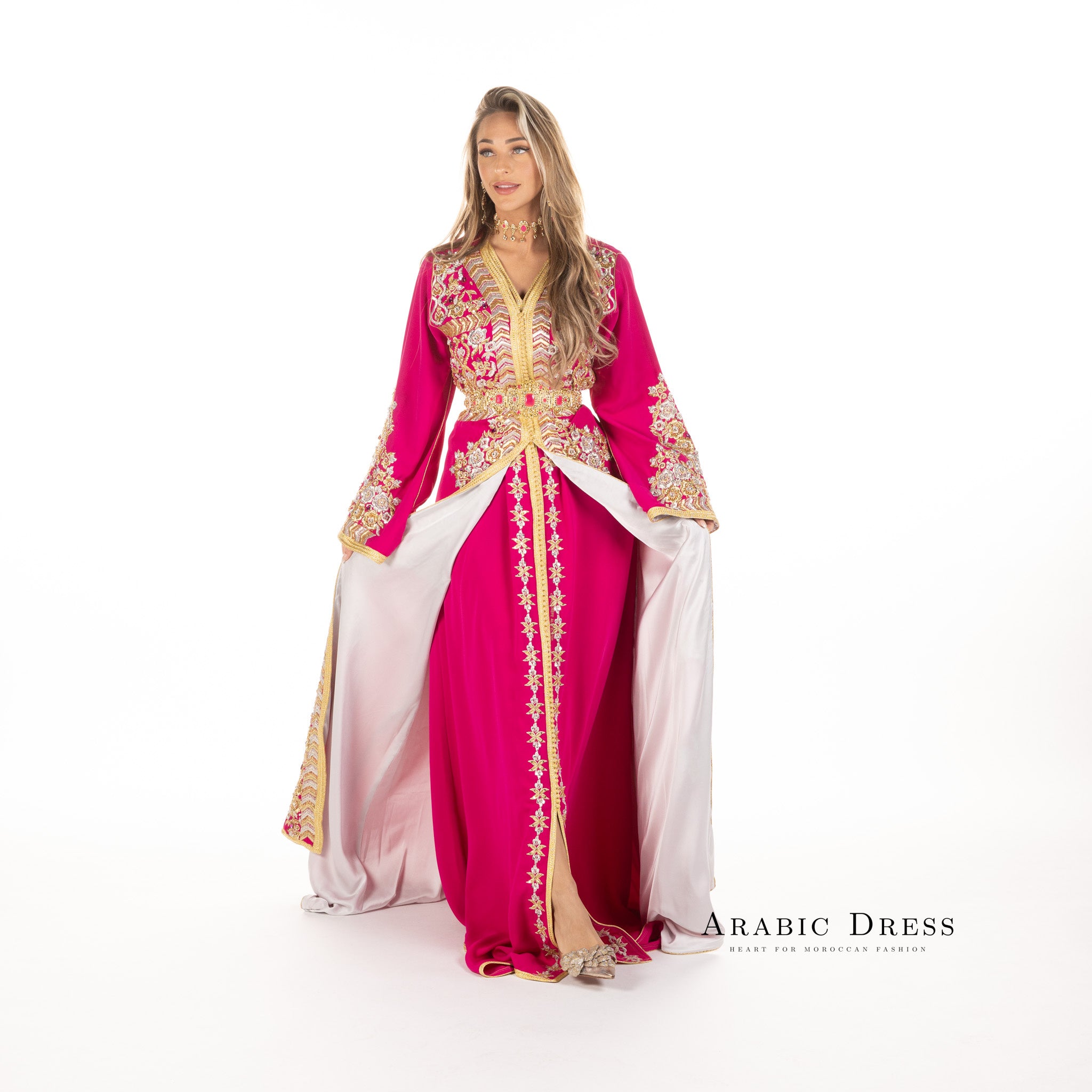 Caftan Nisa Fuchsia