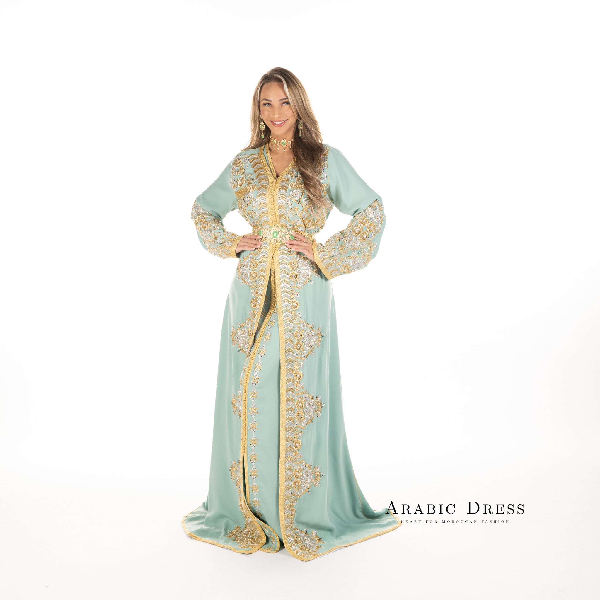 Caftan Nisa Turquiose