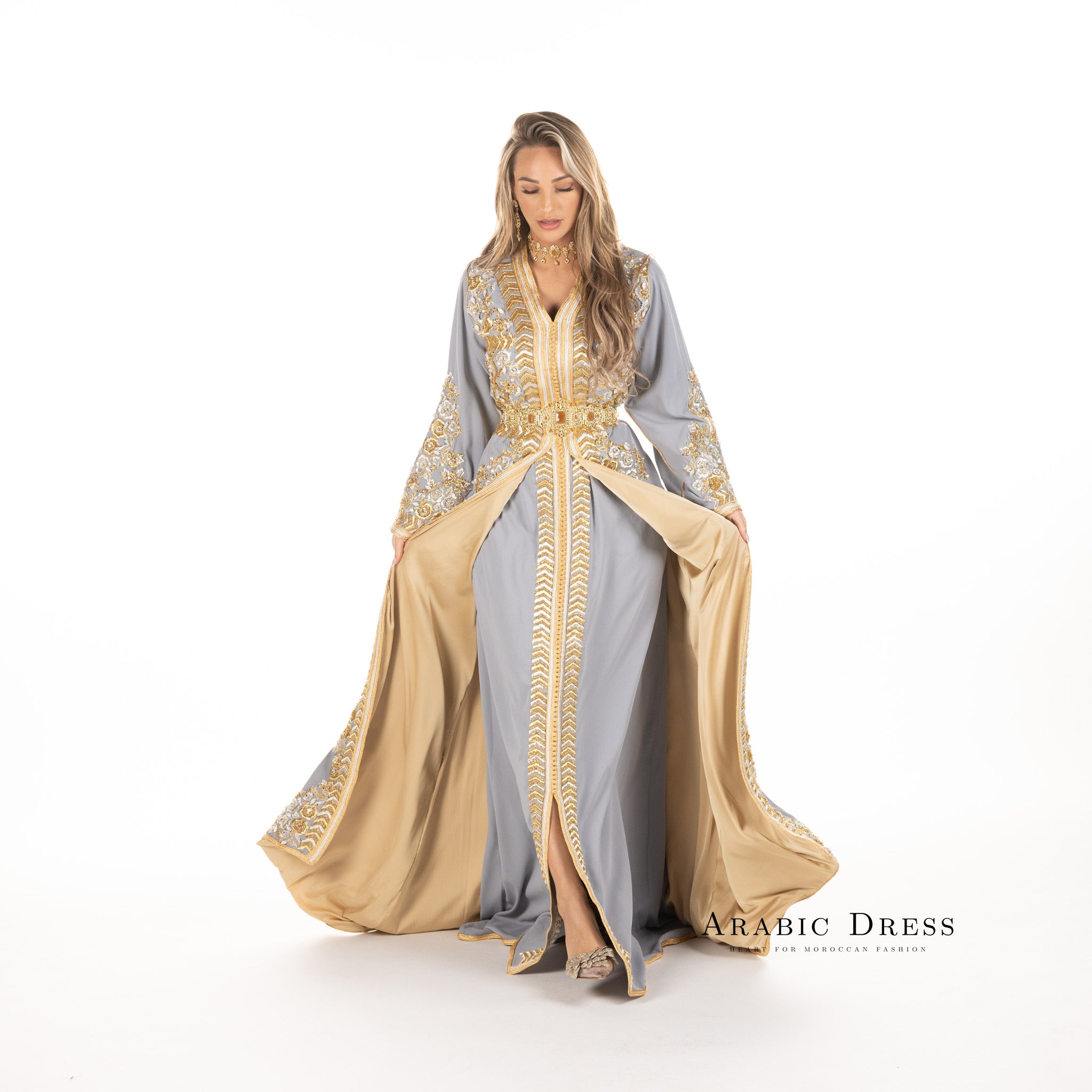 Caftan Nisa Gray