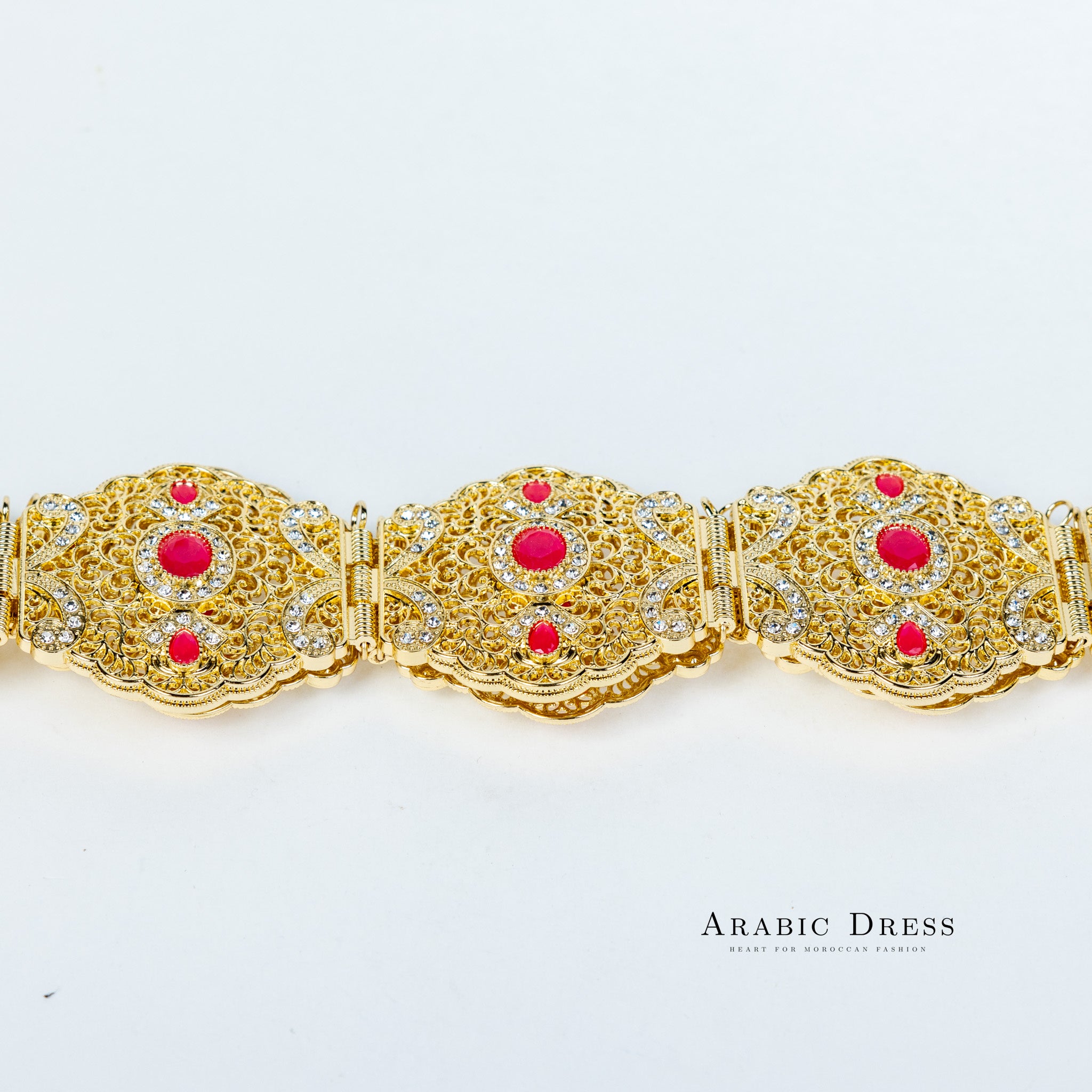 Ahri Gold/Fuchsia Belt