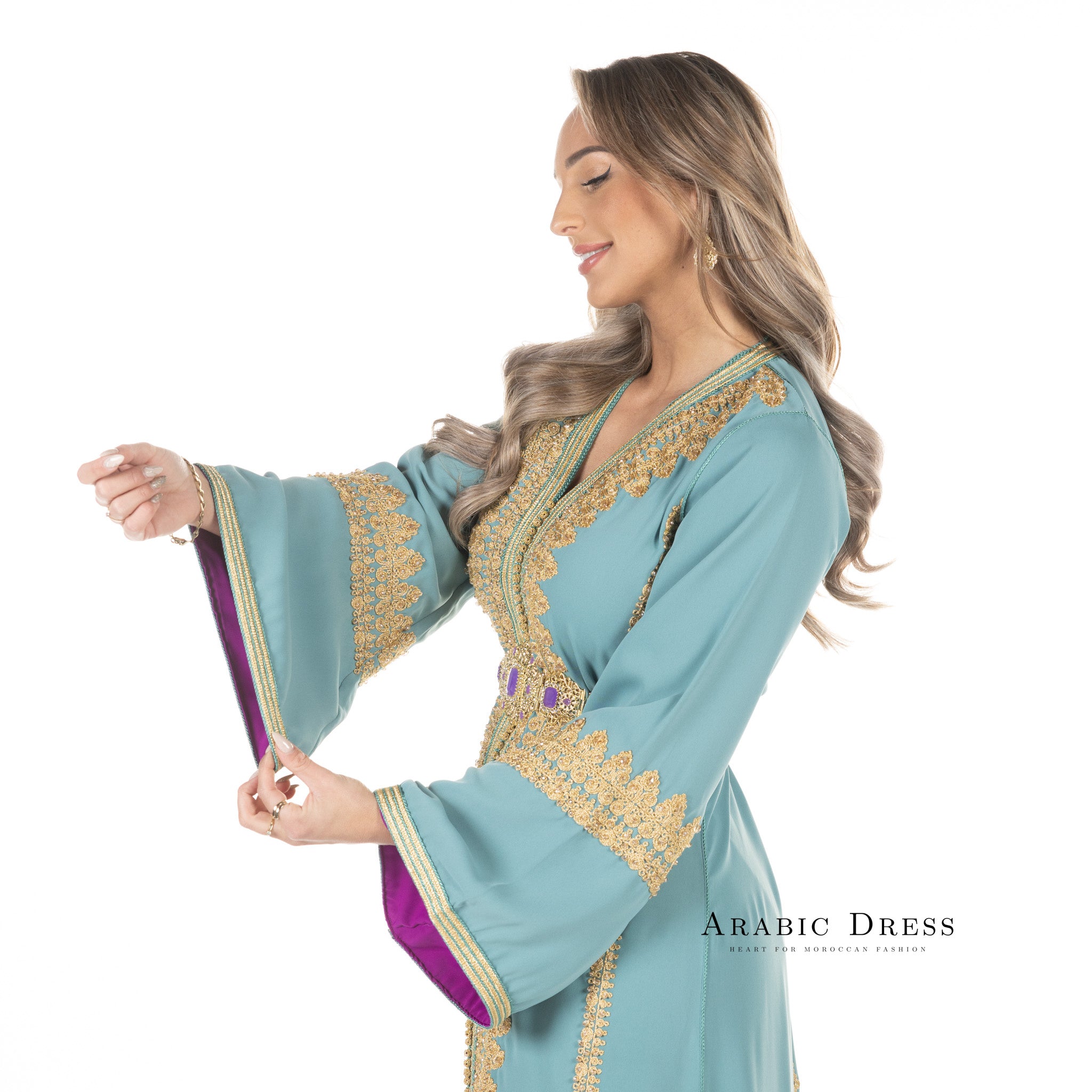 Caftan Manar  Mintgreen