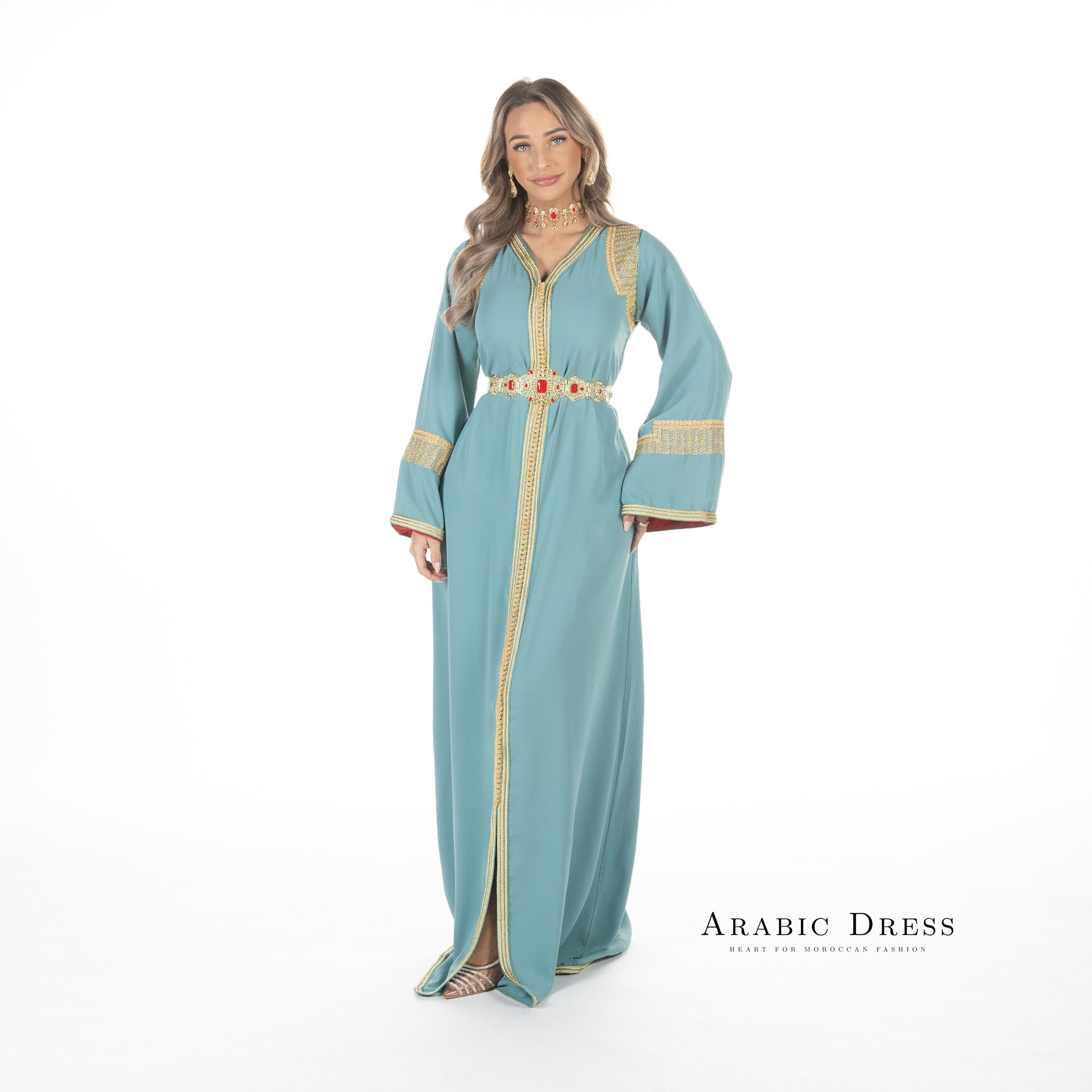 Caftan Hafsa Darkseagreen