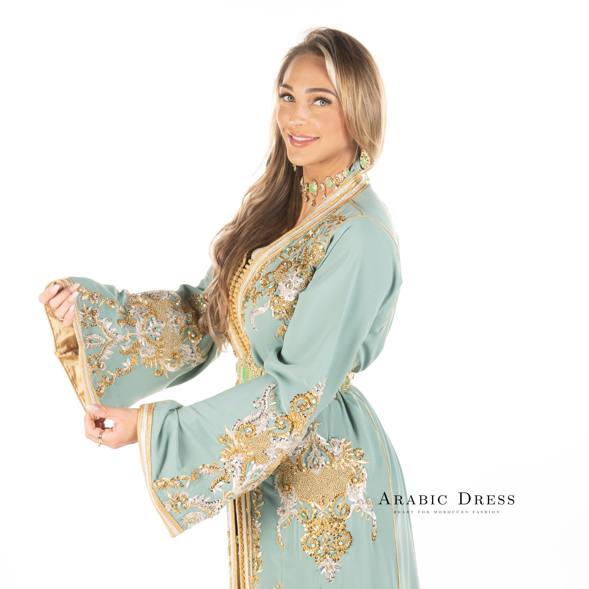 Caftan Louiza Turquiose