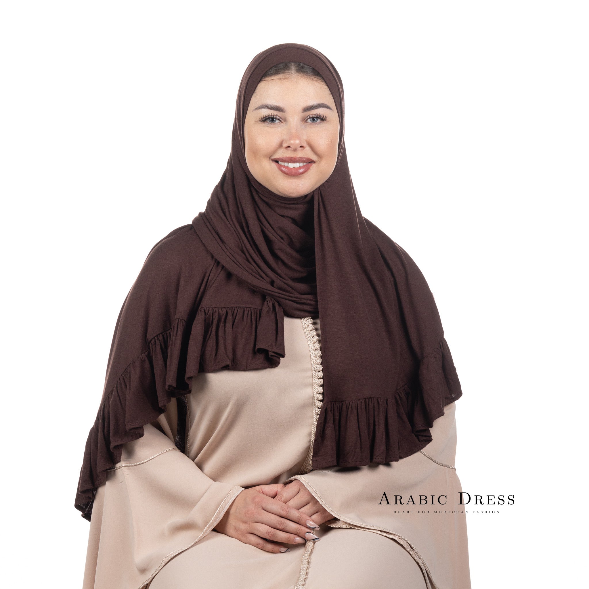 Jersey Hijab Luna old Burgundy