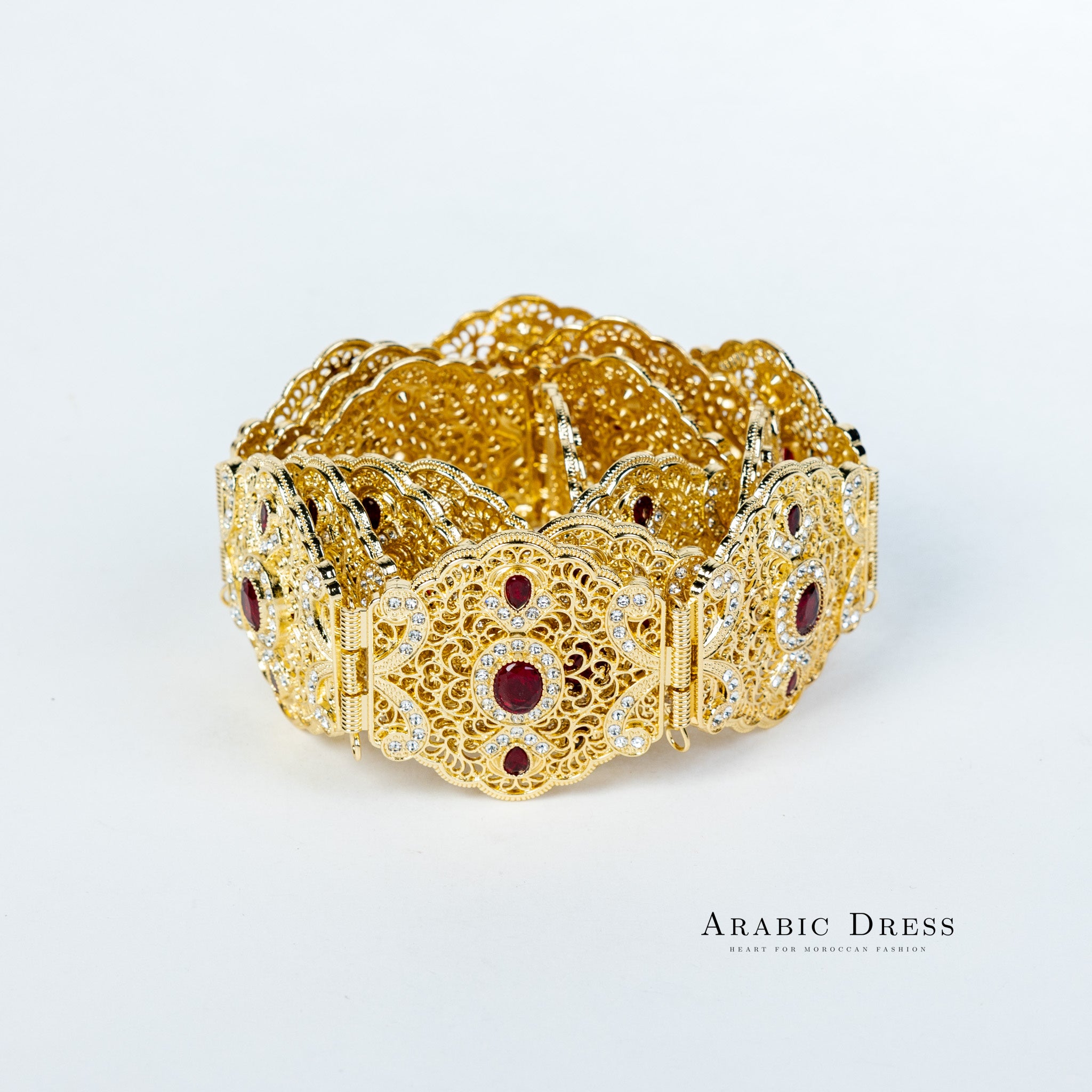 Ahri Gold/Bordeaux Belt