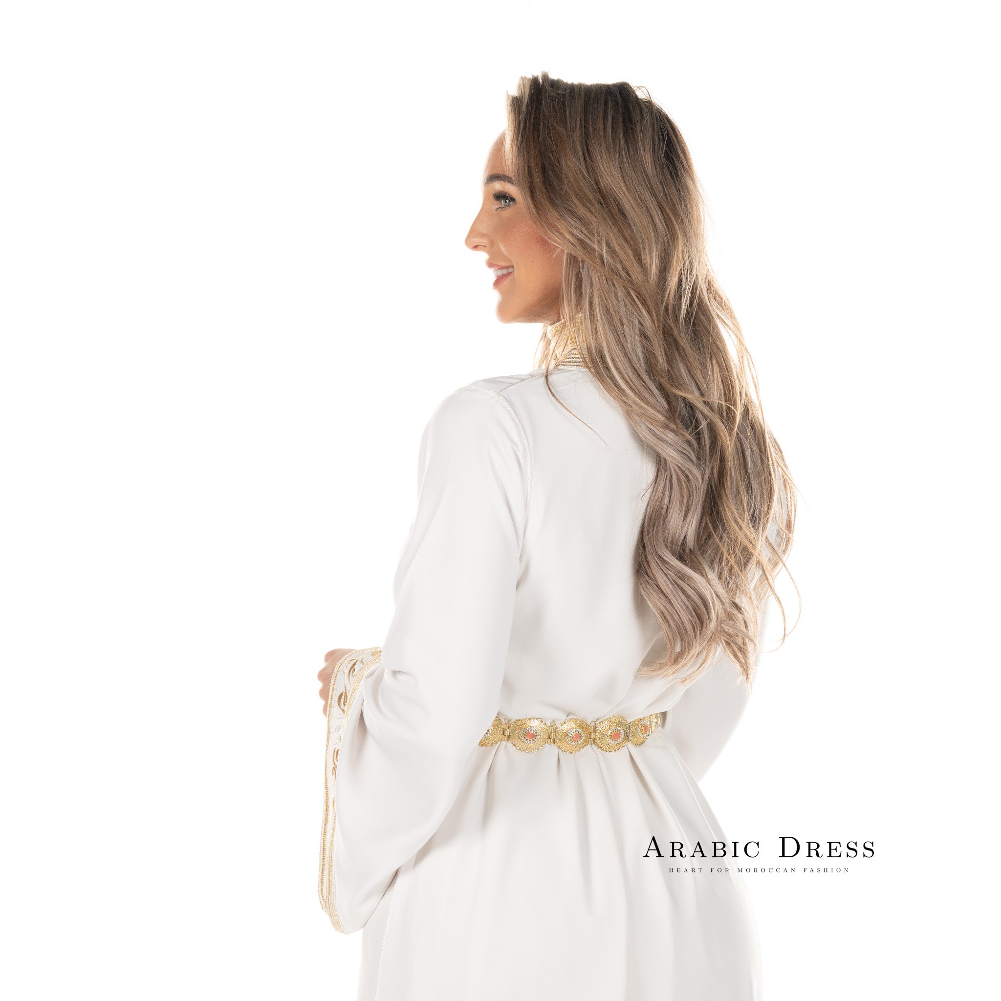 Caftan Nihad Brokenwhite